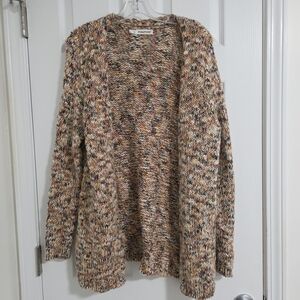 Maurices Women's Chunky Knit Sweater Size 1 Open Front Glitter Wool Blend